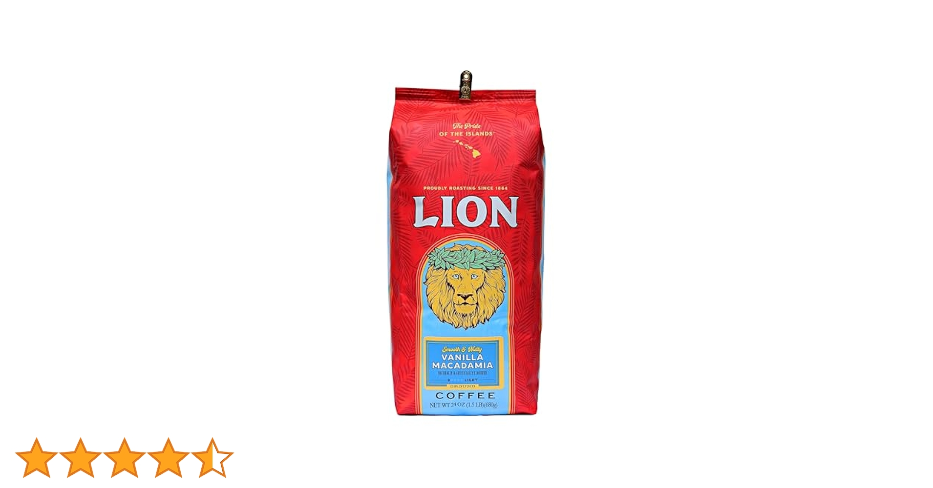 Amazon.co.jp: ライオンコーヒー バニラマカダミア 粉 24oz(680g